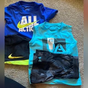 Nike and Under Armour Boys 3T summer outfits